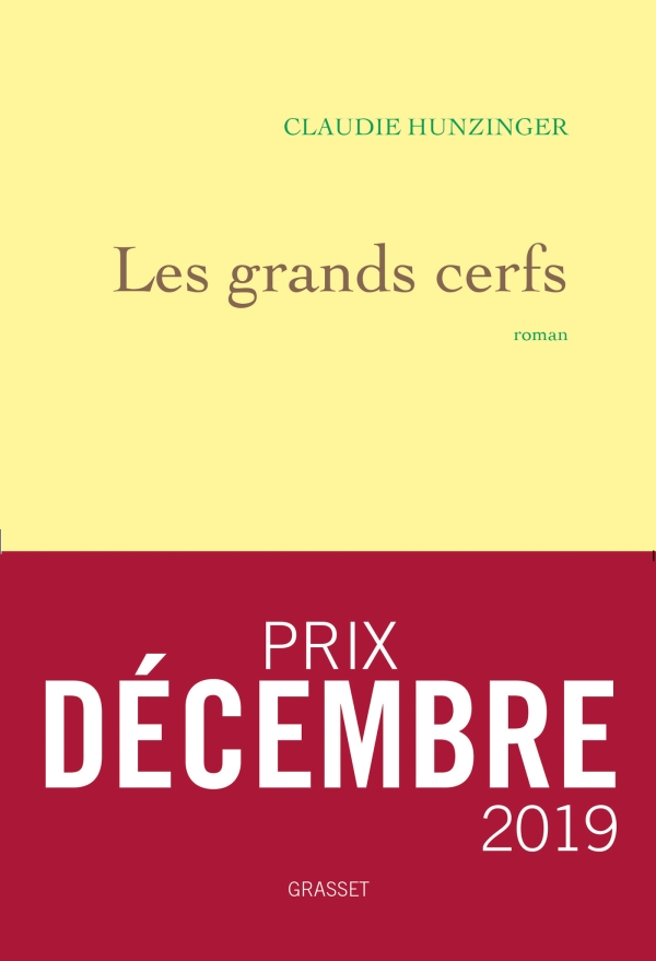 Couverture du roman de Claudie Hunzinger "Les grands cerfs"